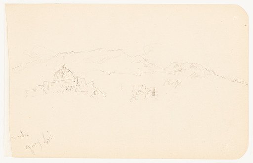 Church and Mountain Range, Mexico