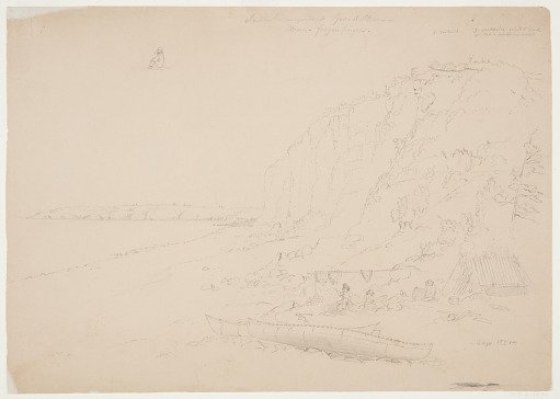 Indian Encampment on the Coast of Grand Manan Island, Canada