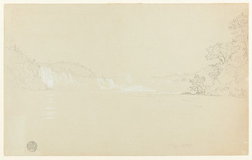 Distant View of Niagara Falls, Niagara River, Canada