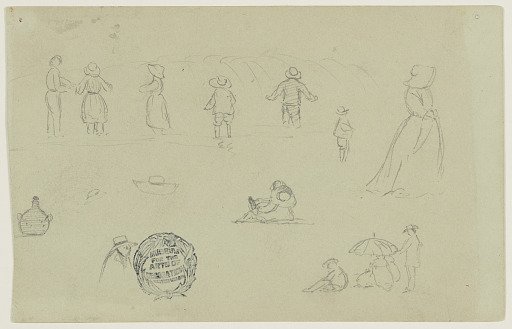 Figure Sketches by the Surf, East Hampton, New York
