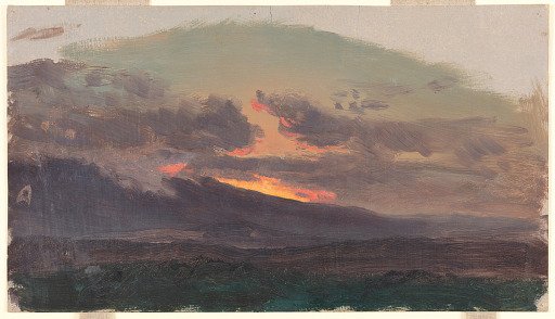 Sunset across the Catskills, Hudson, New York