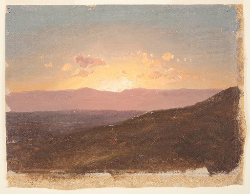 View Across the Hudson Valley at Sunset, Hudson, New York
