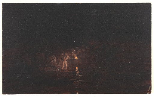 Spearfishing at Night, Beirut, Syria (Lebanon)