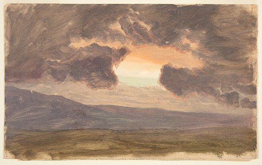 Sunset Clouds over Purple Mountains
