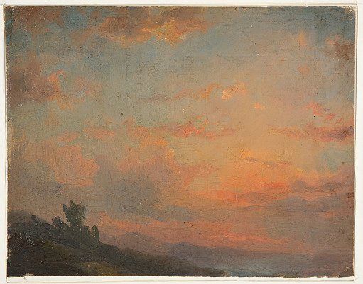 Orange Sky at Sunset, Hudson, New York