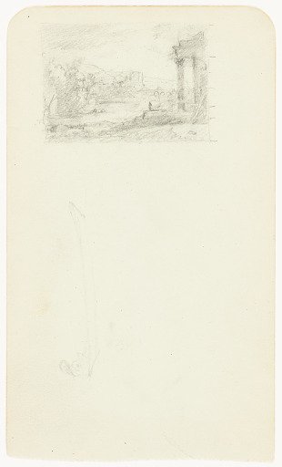 Study for a Painting and Figure in a Canoe, Mexico