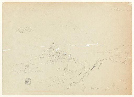 The Valère from Tourbillon Castle, Sion, Switzerland