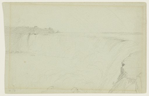 Horseshoe Falls with a Double Rainbow, Niagara River, Canada