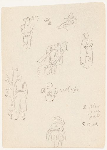 Figure Sketches and a Cart, Switzerland