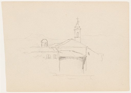 Adjoining Buildings with Church Tower, Italy