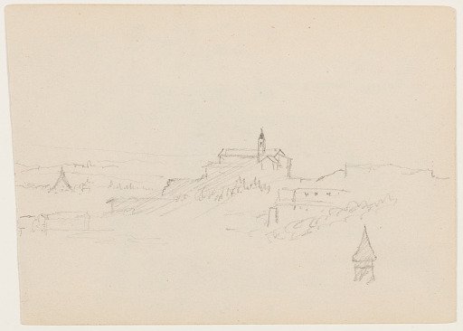Buildings on a Hilltop, Italy