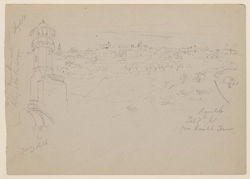 Ramla viewed from Ramla Tower and the Tower at Lydda, Palestine (Israel)
