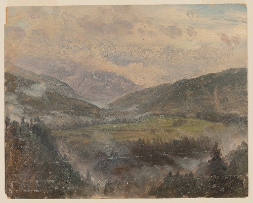 Misty Mountains near Berchtesgaden, Bavaria (Germany)