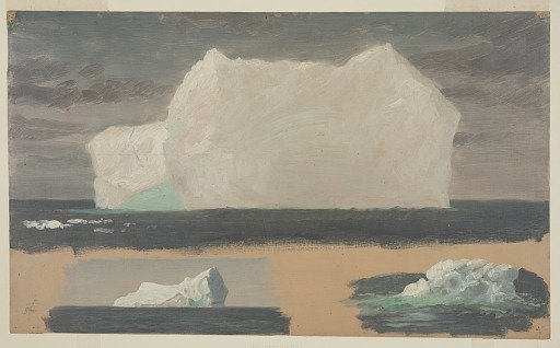 Icebergs at Sea, Canada