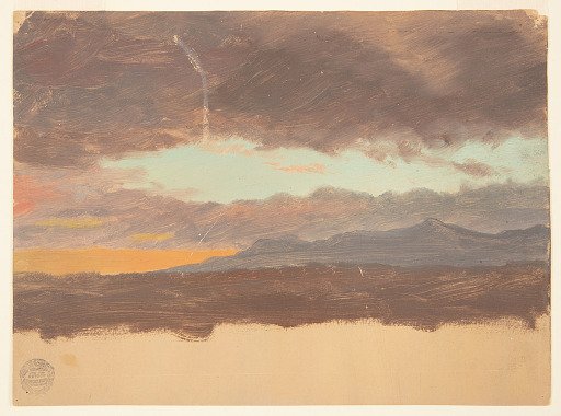 Sunset over the Catskills, Hudson, New York