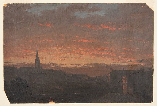 Sunset at Hudson, New York