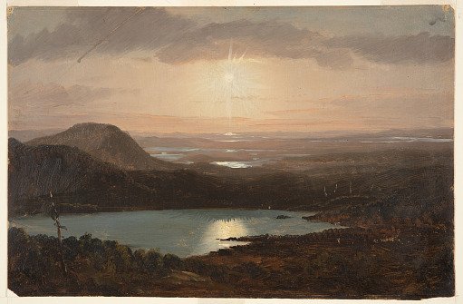 Eagle Lake Viewed from Cadillac Mountain, Mt. Desert Island, Maine