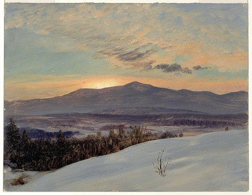 Winter Sunset Across the Hudson Valley, Hudson, New York