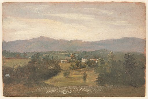 The Catskill Mountains from the Village of Catskill, New York