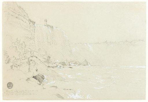 Horseshoe Falls and the Terrapin Tower from Below, Niagara Falls, New York