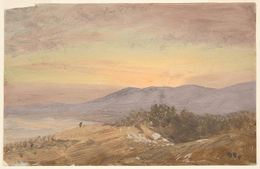 Winter Sunset in the Hudson Valley, Looking Southwest from Olana