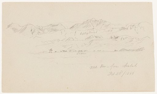 Mt. Hor from Arabah, Palestine
