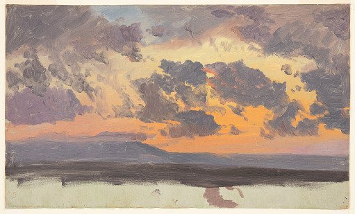 Clouds at Twilight, Color Effects, Hudson, New York