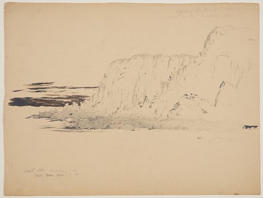 Effect of Shadows over Cliffs, Grand Manan Island, Canada