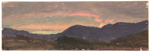 Hilltop and Cloudy Sky