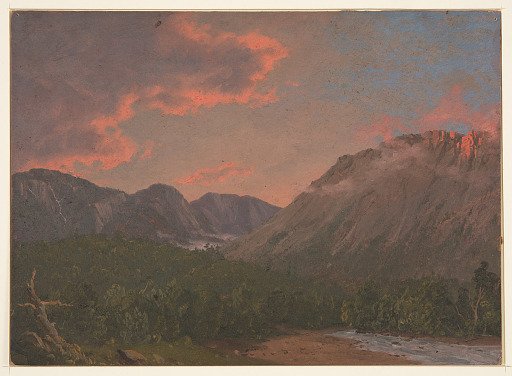 Mountain Landscape at Sunset