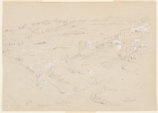 Siloam and the Mount of Olives, Jerusalem