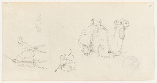 Camel and Figure Studies, Palestine or Syria