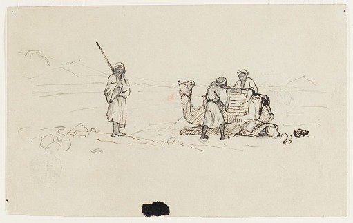 Preparing a Camel, Palestine or Syria (Israel or Jordan)