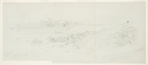 Temples at Baalbek from the Roman Quarry, Lebanon, Part One