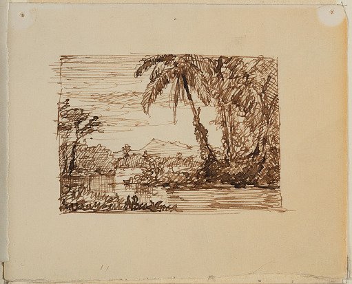 Imaginary Landscape with Palm Trees