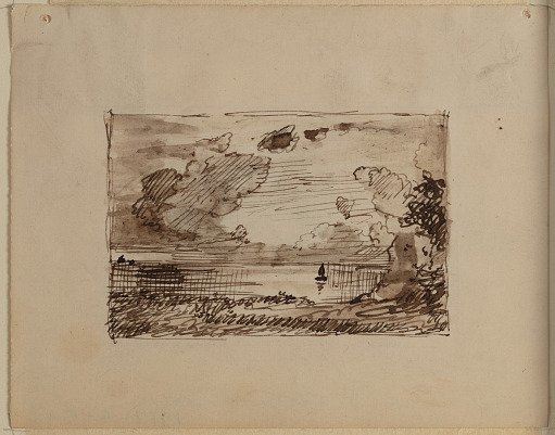 Imaginary Landscape with a Boat