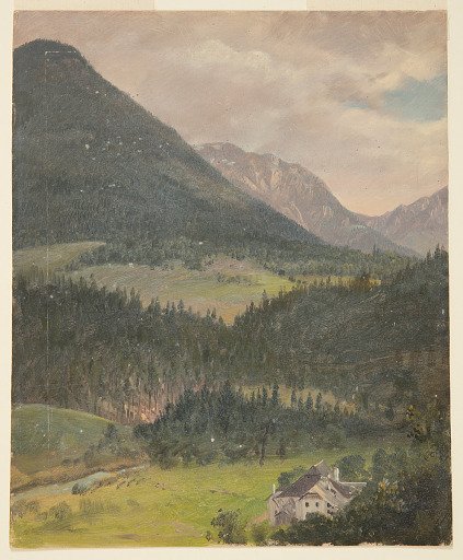 The Grünstein and Hochkalter from Berchtesgaden, Bavaria (Germany)
