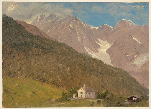 View of Monte Rosa from Macugnaga, Italy