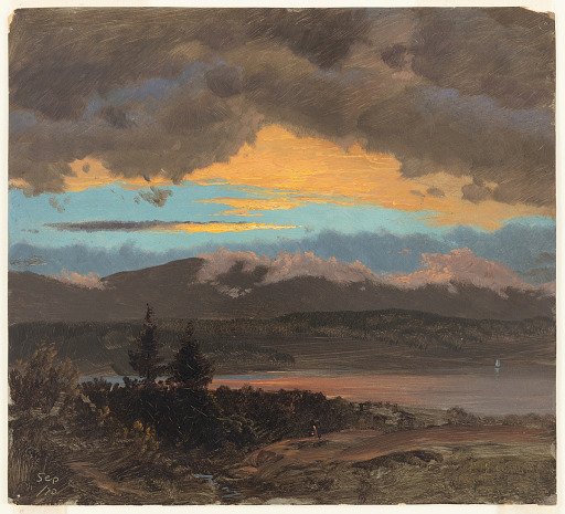Sunset across the Hudson Valley, New York