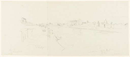 View of the Castel Sant'Angelo, Claude's Villa, and St. Peter's, Rome, Italy, Part One