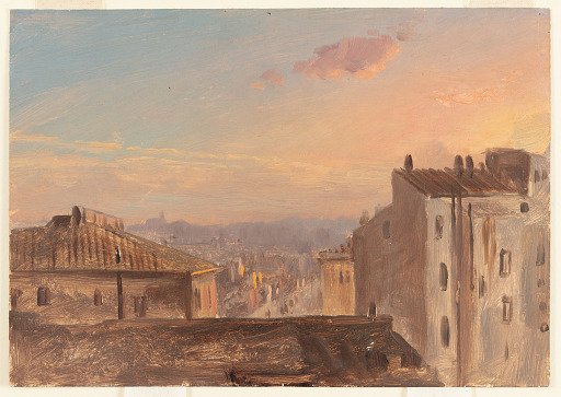 Sunset over Rome, Italy