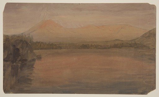 Mt. Katahdin at Sunrise, from Katahdin Lake, Maine