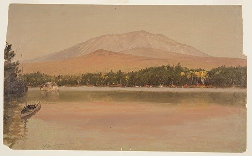 Mt. Katahdin from Upper Togue Pond, Maine