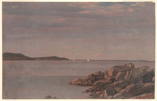 Mt. Desert Island from Sutton Island, Maine