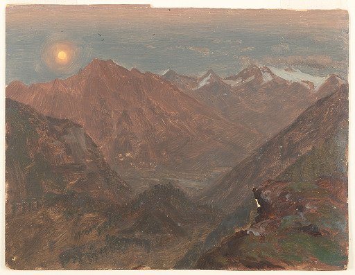 Moonlight over the Alps