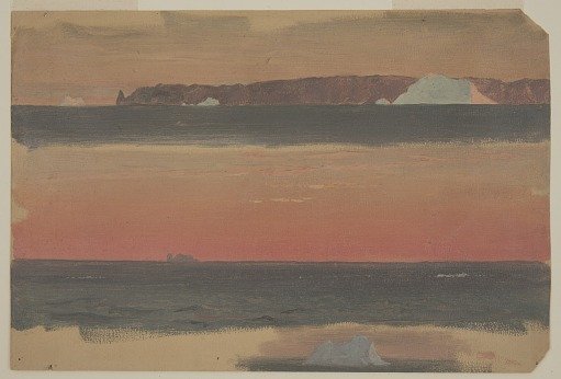 Icebergs off Cape St. John, Canada