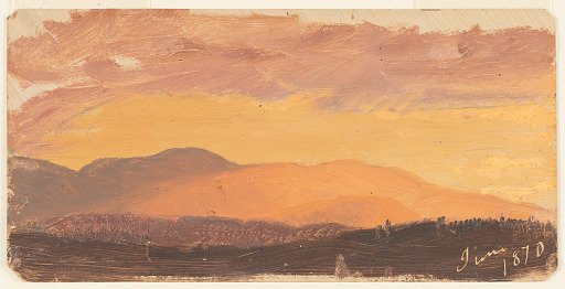 The Catskills at Sunset, Hudson, New York