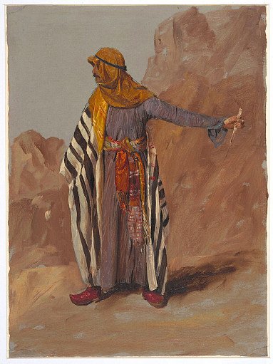 Standing Bedouin Figure with Knife Drawn