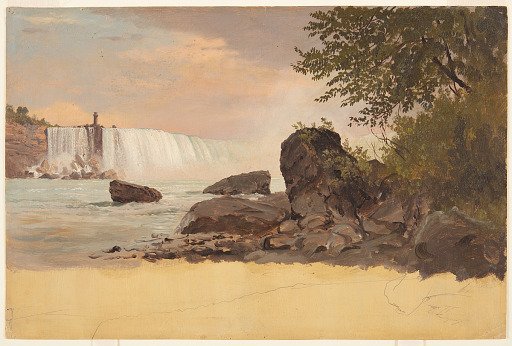 Horseshoe Falls and Goat Island from the Canadian Bank, Niagara Falls, Canada