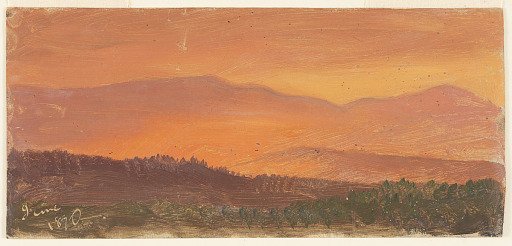 The Catskills at Sunset, Hudson, New York
